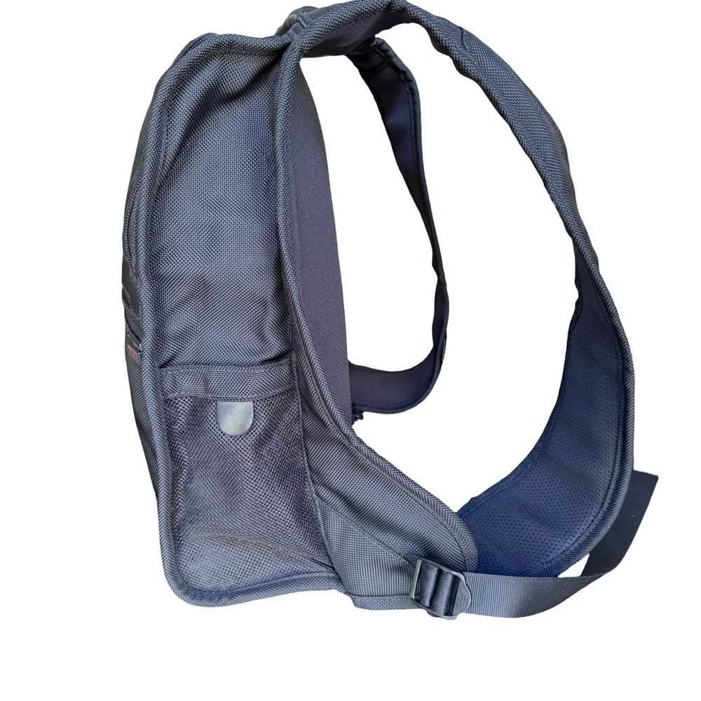 TUMI Black Ballistic Nylon Urban Bodypack / Backpack. Style # 2680D3 - Picture 2 of 11